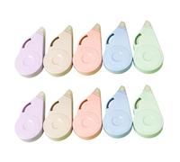 NONGYU 10Pcs 8mx5mm White Out Correction Tape Quick Dry Refillable Total 80m for Writing Card Making Scrapbooking Taking Note Correction Tape with Hook