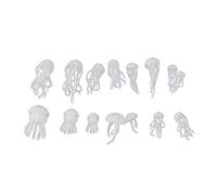 NONGYU 16 Pcs/set Epoxy Filling Crystal Resin 3D Jellyfish Modeling