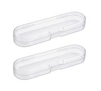 NONGYU 2 Pieces Pencil Holder Clear Designs Multifunctional Organizers Perfect for Students Professionals Dense School Rudiments Case