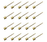 NONGYU 20Pcs Inflatable Air Valves Adaptor Needle Stainless Steel Inflatable Needle For Football Basketball Soccer Valves Football Inflator Metal Needle