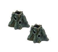 NONGYU 2pack Fish Tanks Decorations Shelter Pet Terrariums Nest Reptiles Hideouts for Exhibits and Educational Displays Lizards Hiding Spots