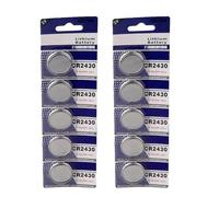 NONGYU 3V CR2430 Button Cell Batteries for Watches Calculators Efficient Power Solution Stable Output Cell Battery Metal