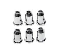 NONGYU 6Pcs/set Guitar String Ferrules Guitar String Caps Mounting Buckle Through Body Ferrules Bushing for Electric Guitars