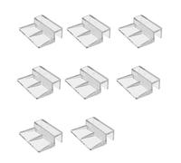 NONGYU 8pcs Aquariums Glass Lid Clip Acrylic Stand For Frameless Fishtanks 6mm And 8mm Size For Great