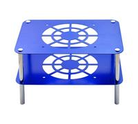 NONGYU Advanced Aluminum Router Coolers Double Levels Platform Easy Installation Thermal Regulation for Electronics Home Office Router Coolers