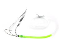 NONGYU Glows in Dark Cutlass Fishing Hook Double Barbed Construction Ensures Retention Flat Design for Catching Success Glows Fishing