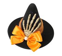 NONGYU Halloween Witch Hat Hair Clip Wizard Hairpin Headpiece For Halloween Costume Props Gothic Hair Accessory Hat Headpiece