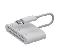 NONGYU Portable 3 In 1 Card Reader For Type C Devices Reads SDTFCF Cards For Travel And Photography