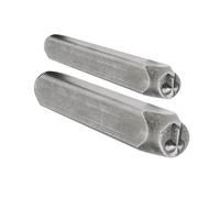 NONGYU Practical 3MM Crosses Shaped Designs Sturdy Steel Stamps 2 Pieces Set Accessory for Crafting on Various Materials Customes Steel Stamps