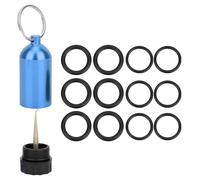 NONGYU Small Cylinder Storage Bottle With 12 Seal Rings Diving Cylinder Valves Sealing Rings Aluminum Alloy Diving Tanks Portable Accessory