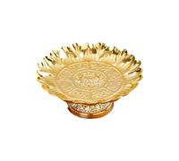 NONGYU Traditional Buddhist Offering Plate With Lotuses Pattern Home Temple Decoration Tray Temple Sacrifice Bowl