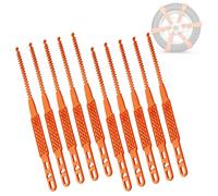 NONGYU Winter Motorcycle Tire Fetters for Enhanced Snow Ice Grip Safe Driving Complimentary Tools Included Permanent Fetters， Use on Electric Motorbikes and Tricycles