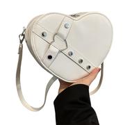NONGYU Women Shoulder Bag Heart Shaped Messengers Bag Handbag Shopping Fashion Crossbody Everyday For Daily Women Heart Purse Messenger Girls Shoulder Shaped Crossbody