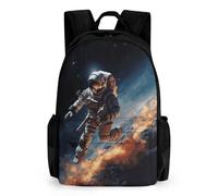 NONHAI Astronaut Flying in Space Travel Backpack for Women Men Carry On Backpack Lightweight 15.6inch Laptop Backpack