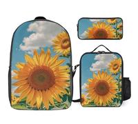 NONHAI Backpack Set for Women Men Goodlooking Hello Nice Sunshines Laptop Backpack Lunch Bag Pencil Case Travel Backpack, Style, One Size, Style, One Size