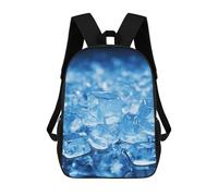 NONHAI Blue Ice Cube Background Travel Backpack for Women Men Carry On Backpack Waterproof 15.6inch Laptop Backpack