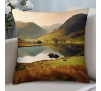 NONHAI Decorative Throw Pillow Covers Set of 2, 16"x16" Square Cushion Case Soft Comfy Lake District National Park Throw Pillows for Couch Cushion Livingroom Farmhouse Home Decor Pillowcases