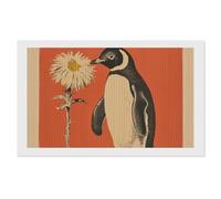 NONHAI Diamond Painting Kits for Adults - DIY Diamond Art Kits for Beginners - Full 5D Paint Drill Diamond Dots Paintings- A Flower and Penguin Diamonds Pictures Gem Art and Craft Wall Decor 12"x20"