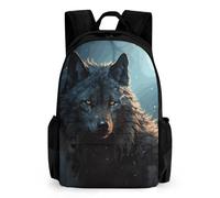 NONHAI Fantasy Wolf Travel Backpack for Women Men Carry On Backpack Lightweight 15.6inch Laptop Backpack