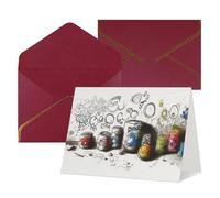 NONHAI Graffiti on various objects Greeting Card with Envelopes Happy Birthday Card for Women Men Christmas Halloween Wedding Thank You Blank Note Cards All Occasion Greeting Cards