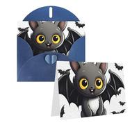NONHAI Greetings Cards with Envelopes Thinking of You Card Cute Bat Blank Note Card All Occasion Greeting Cards for Birthday, Baby Shower, Congratulations Wedding Thank You Card