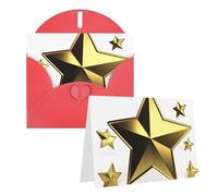 NONHAI Greetings Cards with Envelopes Thinking of You Card gold star Blank Note Card All Occasion Greeting Cards for Birthday, Baby Shower, Congratulations Wedding Thank You Card