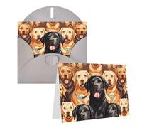 NONHAI Greetings Cards with Envelopes Thinking of You Card labrador retriever Dogs Blank Note Card All Occasion Greeting Cards for Birthday, Baby Shower, Congratulations Wedding Thank You Card