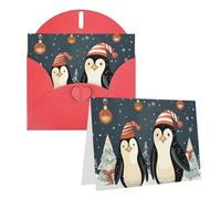 NONHAI Greetings Cards with Envelopes Thinking of You Card Merry Christmas Penguins Blank Note Card All Occasion Greeting Cards for Birthday, Baby Shower, Congratulations Wedding Thank You Card