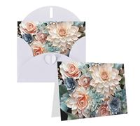 NONHAI Greetings Cards with Envelopes Thinking of You Card Modern Bohemia Flower Blank Note Card All Occasion Greeting Cards for Birthday, Baby Shower, Congratulations Wedding Thank You Card