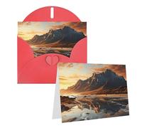 NONHAI Greetings Cards with Envelopes Thinking of You Card Mountain at Sunrise Blank Note Card All Occasion Greeting Cards for Birthday, Baby Shower, Congratulations Wedding Thank You Card