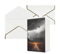 NONHAI Greetings Cards with Envelopes Thinking of You Card Thunder Landscape Blank Note Card All Occasion Greeting Cards for Birthday, Baby Shower, Congratulations Wedding Thank You Card