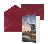 NONHAI Greetings Cards with Envelopes Thinking of You Card Traditional Windmill Blank Note Card All Occasion Greeting Cards for Birthday, Baby Shower, Congratulations Wedding Thank You Card