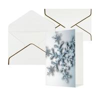 NONHAI Greetings Cards with Envelopes Thinking of You Card Transparent snowflake Blank Note Card All Occasion Greeting Cards for Birthday, Baby Shower, Congratulations Wedding Thank You Card