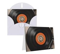 NONHAI Greetings Cards with Envelopes Thinking of You Card Vintage Vinyl Record Blank Note Card All Occasion Greeting Cards for Birthday, Baby Shower, Congratulations Wedding Thank You Card