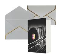 NONHAI Greetings Cards with Envelopes Thinking of You Card Vinyl Records Blank Note Card All Occasion Greeting Cards for Birthday, Baby Shower, Congratulations Wedding Thank You Card