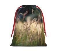 NONHAI Holiday Drawstring Gift Bags Grasses view Wrapping Sacks Pouches for Xmas Presents Craft Jewelry Pouches Christmas Candy Bag for Wedding Party Favor Wrapping Bags