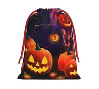NONHAI Holiday Drawstring Gift Bags Happy Halloween Party Wrapping Sacks Pouches for Xmas Presents Craft Jewelry Pouches Christmas Candy Bag for Wedding Party Favor Wrapping Bags