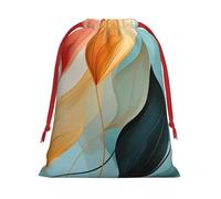 NONHAI Holiday Drawstring Gift Bags Mid-Century Modern Style Wrapping Sacks Pouches for Xmas Presents Craft Jewelry Pouches Christmas Candy Bag for Wedding Party Favor Wrapping Bags