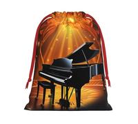 NONHAI Holiday Drawstring Gift Bags Musical Theatre Wrapping Sacks Pouches for Xmas Presents Craft Jewelry Pouches Christmas Candy Bag for Wedding Party Favor Wrapping Bags