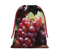 NONHAI Holiday Drawstring Gift Bags Red Wine Grape Wrapping Sacks Pouches for Xmas Presents Craft Jewelry Pouches Christmas Candy Bag for Wedding Party Favor Wrapping Bags
