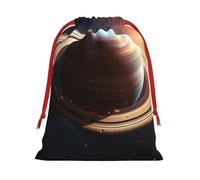 NONHAI Holiday Drawstring Gift Bags Saturn Ring Planet Wrapping Sacks Pouches for Xmas Presents Craft Jewelry Pouches Christmas Candy Bag for Wedding Party Favor Wrapping Bags