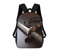 NONHAI Japan Samurai Sword Travel Backpack for Women Men Carry On Backpack Waterproof 15.6inch Laptop Backpack