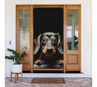 NONHAI Pad Dachshund Door Curtains for Doorway Privacy Dividers Fengshui Curtain Blackout Tapestry Fabric Door Window Curtain for Bedroom Kitchen Decor Door Blackout Curtain 35.4x72.8inches