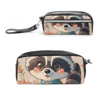 NONHAI Pencil Case Cartoon Cute Raccoon Makeup Bag Large Capacity Pencil Box Cosmetic Bag for Men Women Pen Bag for Office Supply, Style, 20*10*5.5cm