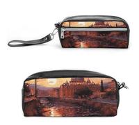 NONHAI Pencil Case for Men Women Makeup Bag Large Capacity Pencil Box Cosmetic Bag Rome SunsetPencil Bag for Office Supply