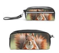 NONHAI Pencil Case Squirrel Funny Animal Makeup Bag Large Capacity Pencil Box Cosmetic Bag for Men Women Pen Bag for Office Supply, Style, 20*10*5.5cm
