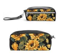 NONHAI Pencil Case Sunflower Thank You for Brightening My Life Makeup Bag Large Capacity Pencil Box Cosmetic Bag for Men Women Pen Bag for Office Supply, Style, 20*10*5.5cm