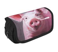 NONHAI Pencil Pouch Animal Laughter Pencil Case Portable Pencil Bag Desk Organizer Marker Pen Case Double Zipper Storage Bag, Style, One size