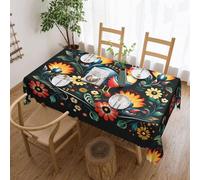 NONHAI Rectangle Tablecloth 54x72 Inch Polish Folk Art Pattern Waterproof Tablecloth for Dining Table Kitchen Farmhouse Table Cloth Wrinkle Free Table Cover for Dining Party Buffet Wedding
