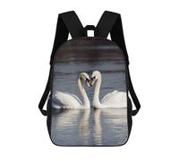 NONHAI Romantic White Swan Travel Backpack for Women Men Carry On Backpack Waterproof 15.6inch Laptop Backpack